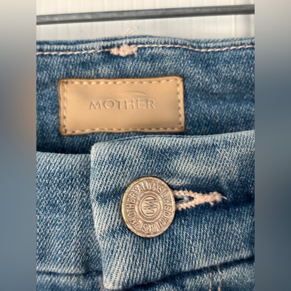 NWOT Mother Jeans : The Roller Crop Snippet Fray - Picture 3 of 12